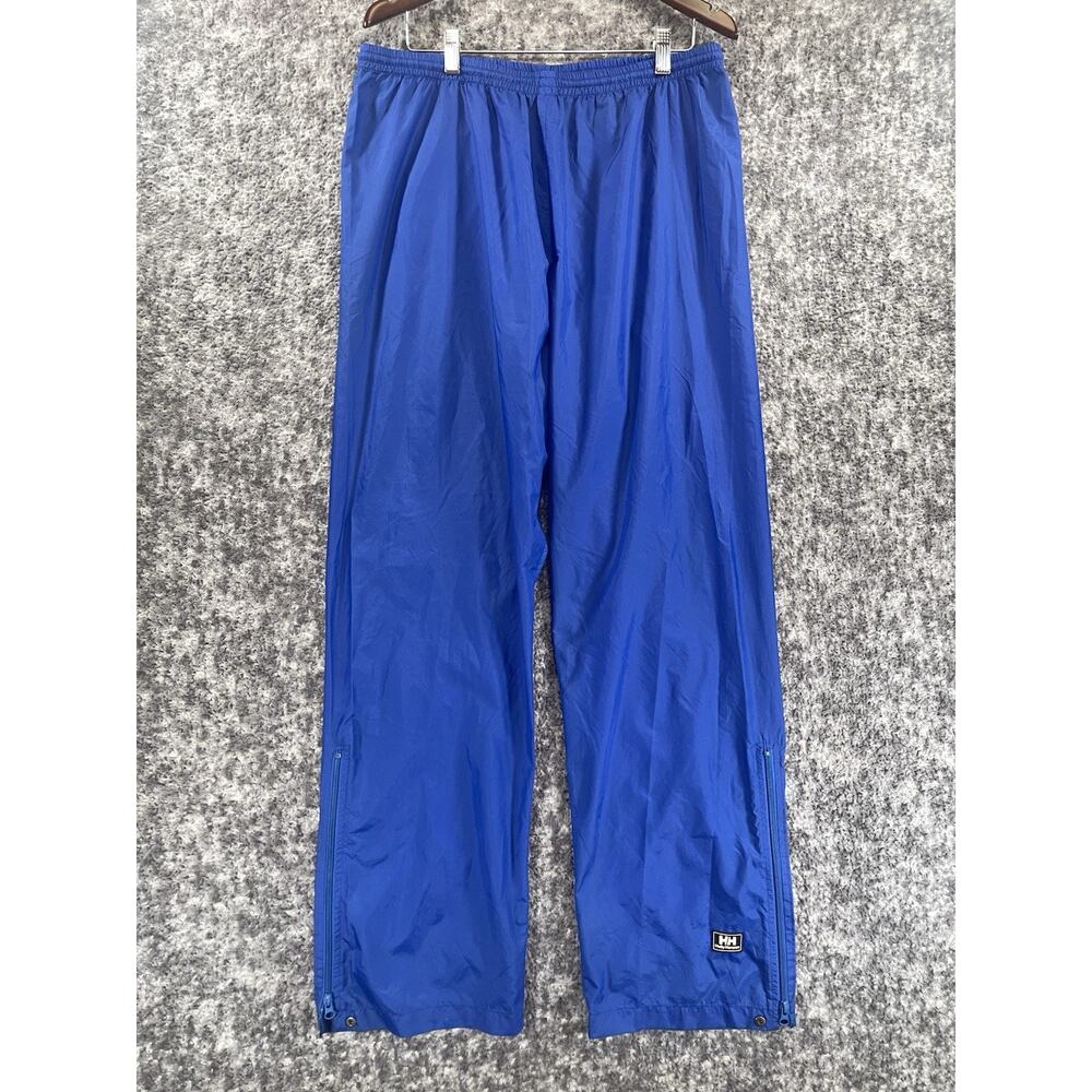 Helly Hansen Pants Adult Large Blue Outer Shell Packable Hiking Waterproof Mens